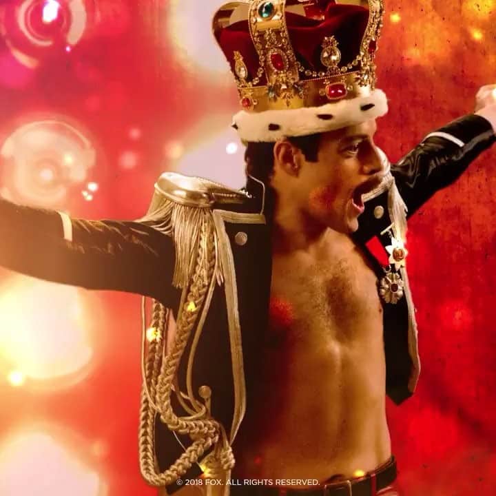 映画『ボヘミアン・ラプソディ』公式のインスタグラム：「. 『#ボヘミアンラプソディ』が、伝説のチャンピオンに❗ .  公開10週目も右肩上がりで累計興収94.3億円、観客動員683万人を突破‼（1/14時点） .  邦画1位の「劇場版コード・ブルー」（92.3億円）を抜き、ついに2018年映画興収ランキング第1位を奪取🕺🏻 .  さらに、IMAXの歴代興収ランキングでも「#スター・ウォーズ フォースの覚醒」「#アバター」の記録を上回り歴代1位となりました🎊 .  1/22発表予定の第91回 #アカデミー賞 ノミネート発表でも主要部門へのノミニーも期待され、まだまだ『#ボヘミアンラプソディ』の勢いは止まりません❗ . #ボヘミアン胸アツ #bohemianrhapsody#bohemianrhapsodythemovie #Queen #クイーン #ilovequeen #freddiemercury #フレディマーキュリー #映画 #movie #大ヒット上映中」
