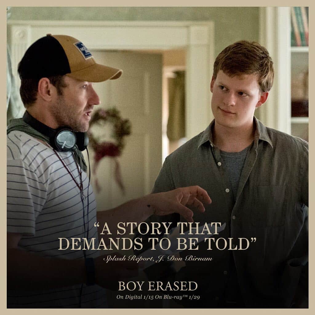 ジョエル・エドガートンのインスタグラム：「My new movie, #BoyErased is now available on digital. Excited that more of you will get to check it out. Link in bio. Or find it on iTunes.」