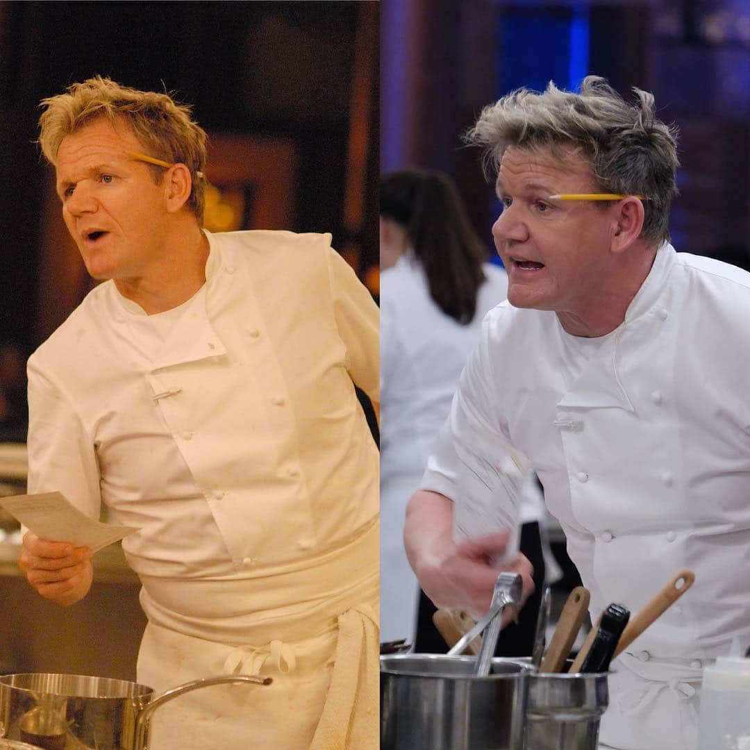 ゴードン・ラムゼイさんのインスタグラム写真 - (ゴードン・ラムゼイInstagram)「Some things never change.....#10yearchallenge #HellsKitchen」1月16日 9時39分 - gordongram