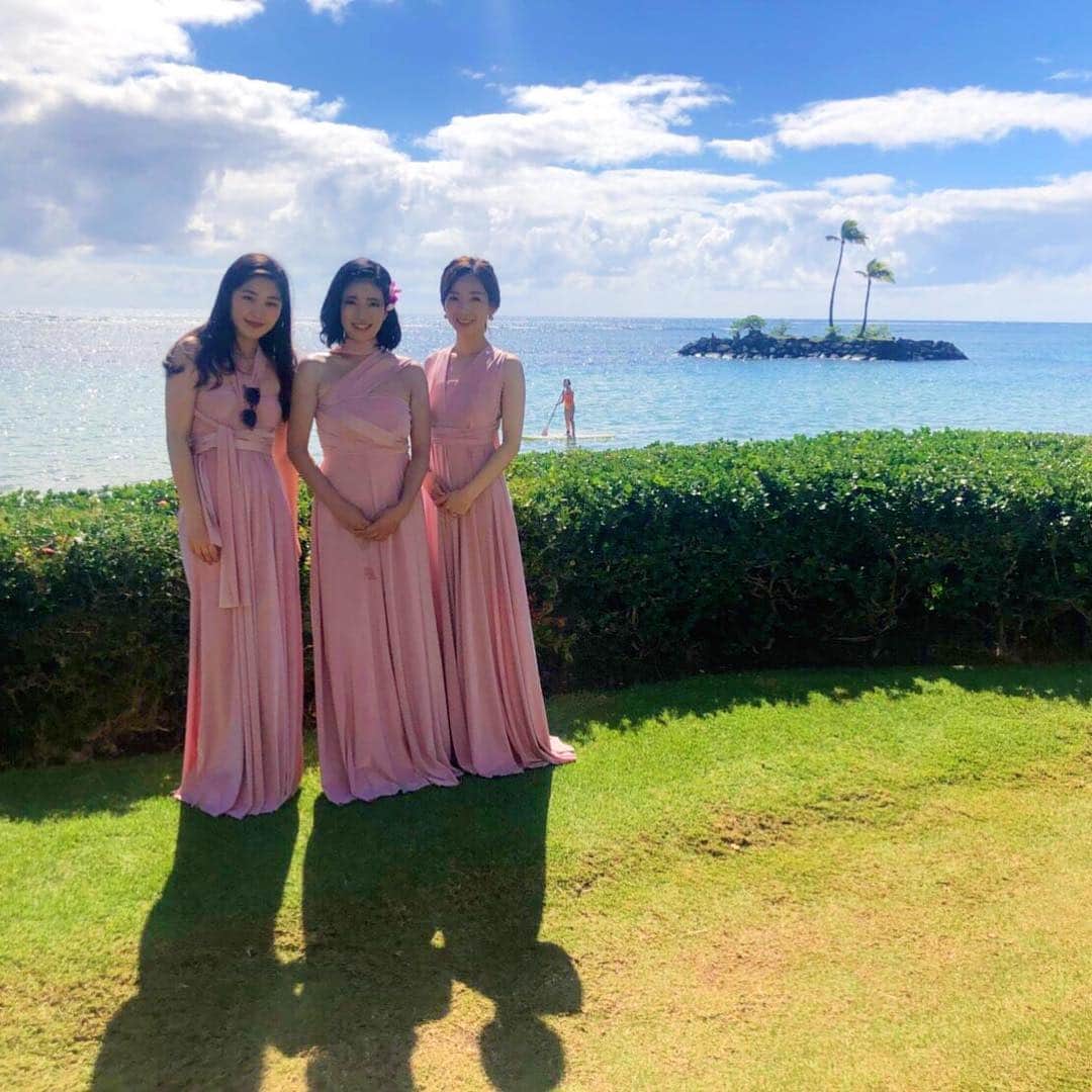 馬場彩月さんのインスタグラム写真 - (馬場彩月Instagram)「Kaoru's Happy wedding💗💗💗 #bestie #wedding #beauty #綺麗すぎ #hawaii #aoha #ohana #私のドレスに謎のシミ #happliyeverafter #kahara #congrats」1月16日 9時57分 - sazuki_vivian