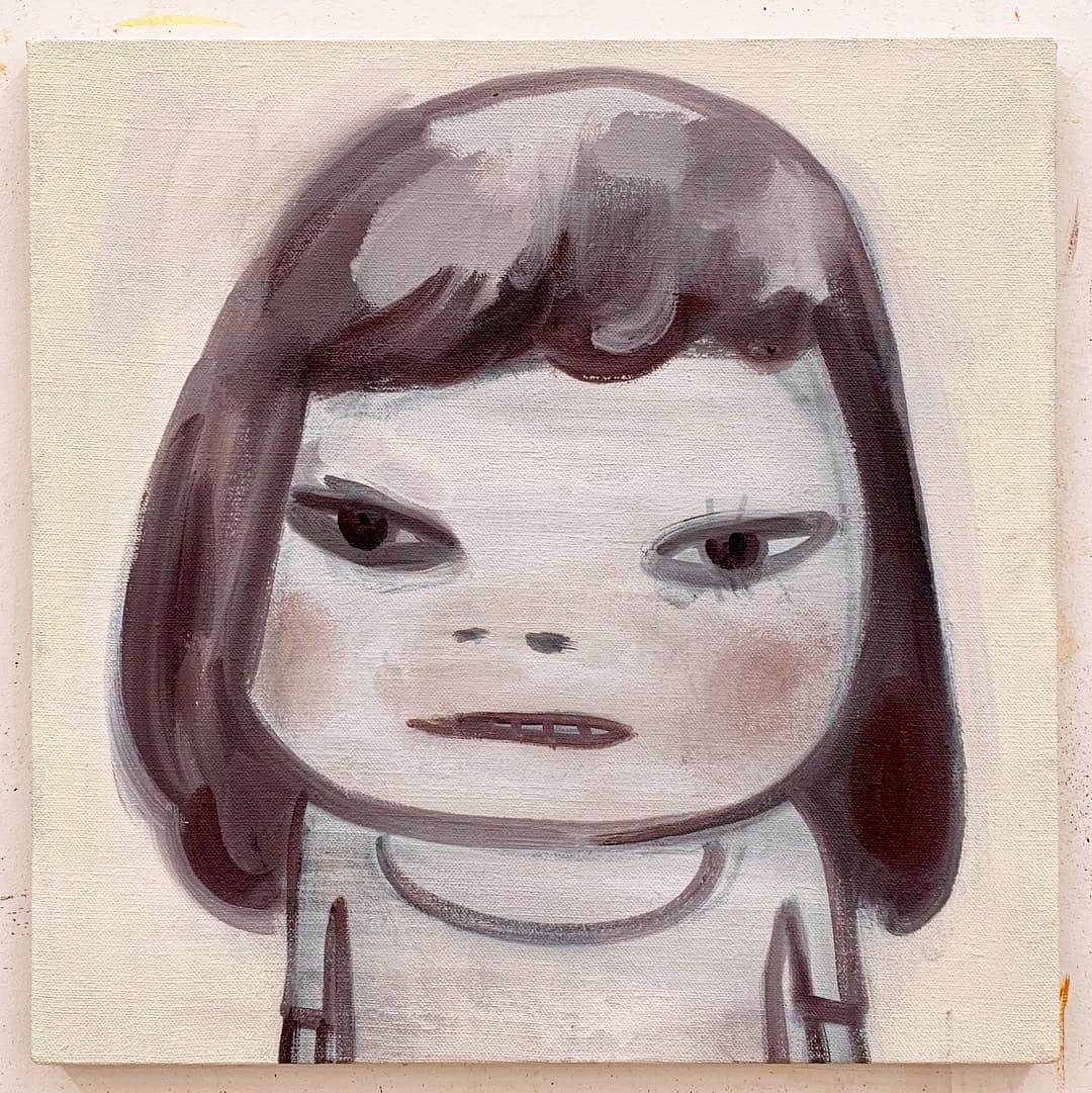 奈良美智のインスタグラム：「studies... for what? I don’t know. but it’s Okay!」