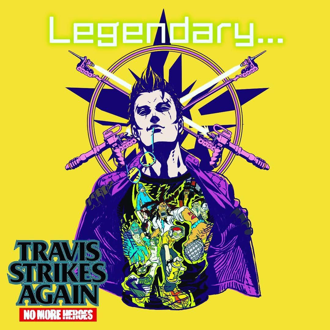 須田剛一のインスタグラム：「JSR!!! Be sure to check out the first run of Legendary T-shirts, coming in February!」