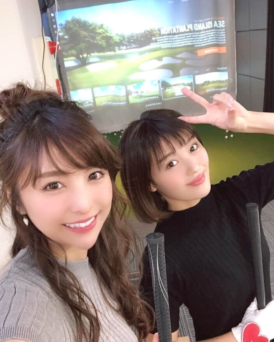 藤村椿さんのインスタグラム写真 - (藤村椿Instagram)「. . .  2019年、初バーチャルゴルフ⛳️ いい練習になったあ  もっとゴルフ上手くなりたい がんばる🥺🥺🥺！！ 新しい #ゴルフウェア も欲しい〜🥺 おすすめありますか？ . .  #ゴルフ #ゴルフ女子 #ゴルフ練習 #ゴルジョモ #ごるふ女子 #ごるふ #バーチャルゴルフ #ゴルフレッスン  #golfgirl #golf #instagolf #golfswing #golfwear #japan #sports #happy #藤村椿 @goljomo  @golfbasett」1月19日 12時55分 - tsubaki_fujimura