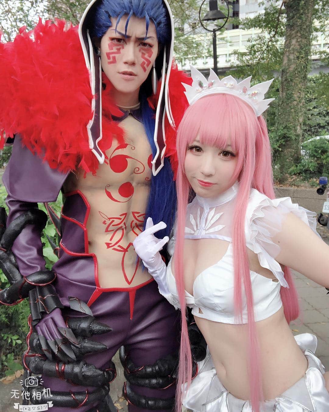 千尋のインスタグラム：「和小庫❤️ @krista7969  #fgocosplay #cuchulainn #cuchulainnalter #medbcosplay」