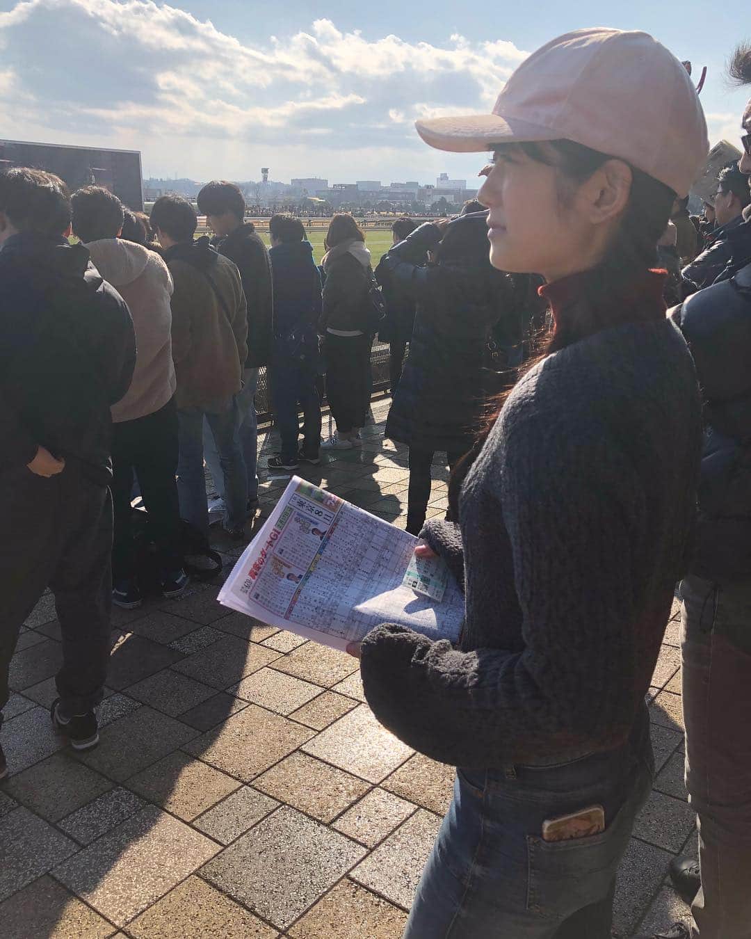 森田涼花のインスタグラム：「🐎 菜七子ちゃんの応援 来たよ」