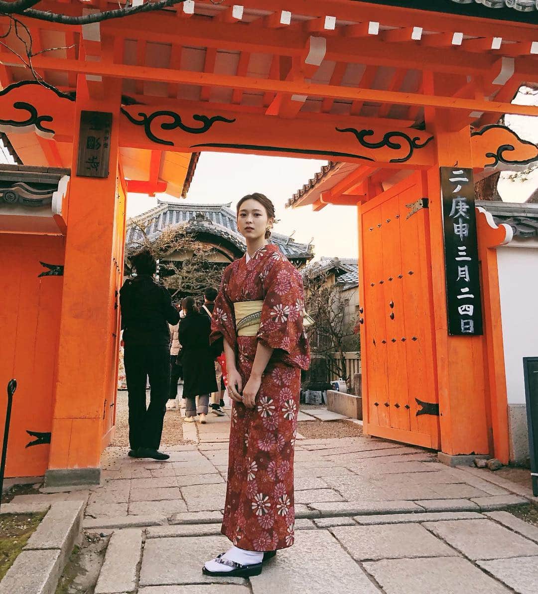 古川貴絵さんのインスタグラム写真 - (古川貴絵Instagram)「・ ｋｙｏｔｏ 和服だいすき 次は何色着ようかなって考えるの好き☺︎」2月13日 20時37分 - _kiegram