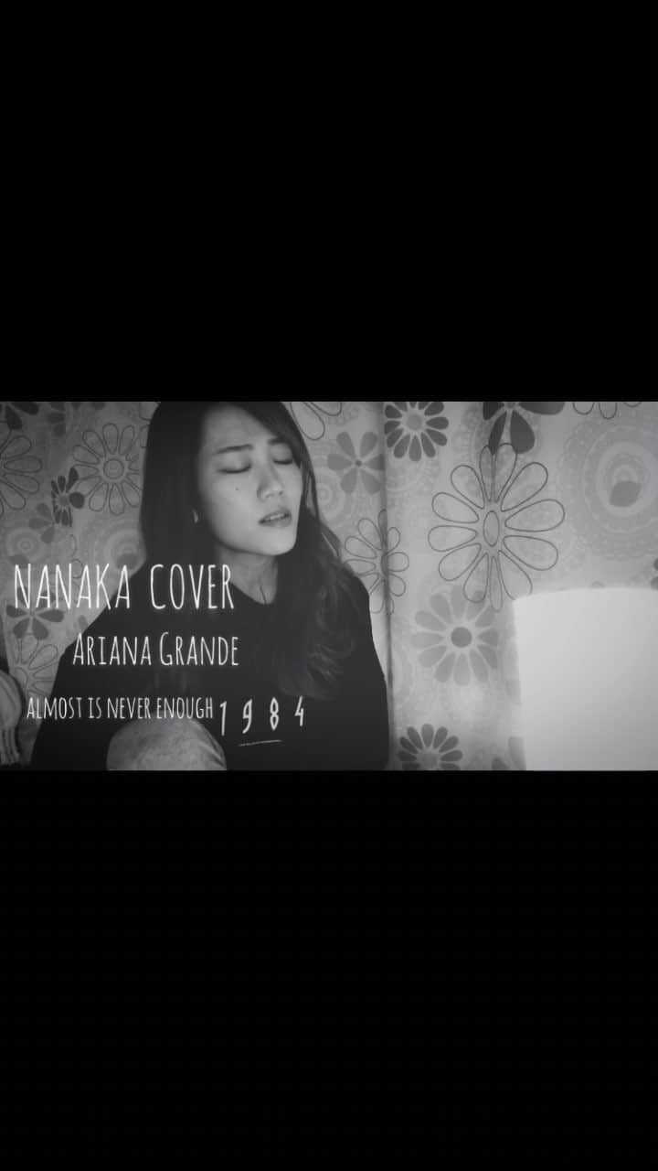 菜々香のインスタグラム：「本日の #NANAKACOVER 🎙  Ariana Grande & Nathan Sykes / Almost Is Never Enough #アリアナグランデ #カバー #coversong #nathansykes #arianagrande #almostisneverenough #NANAKA #菜々香cover」