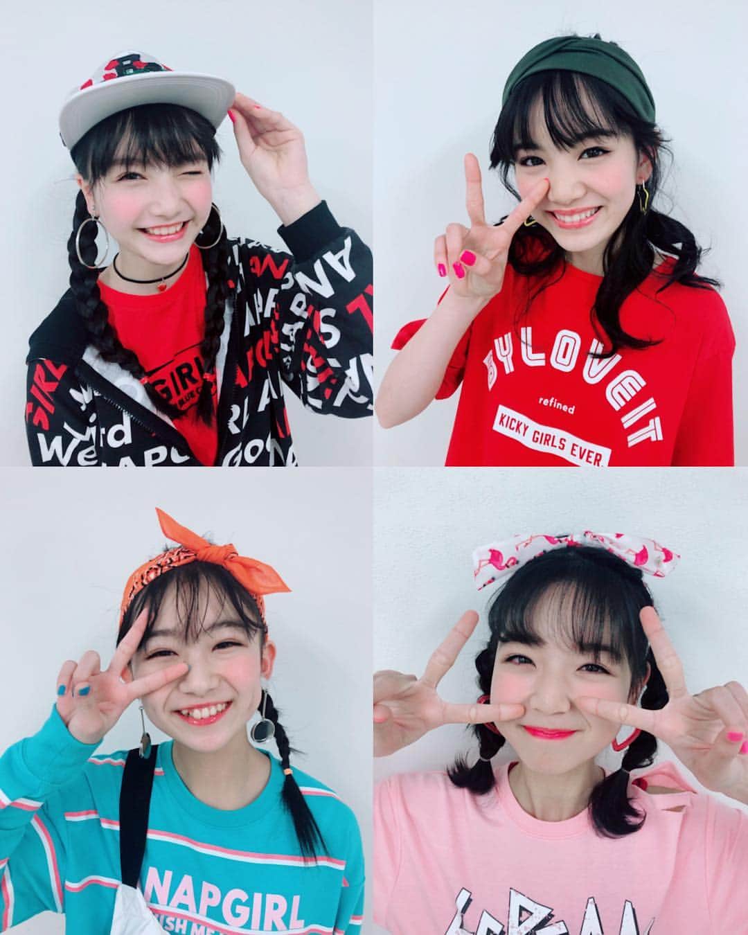 ニコ☆プチのインスタグラム：「😆♥️ #オフショがたくさん #聡美  #向田桃椛  #山田楓  #小林咲葵」