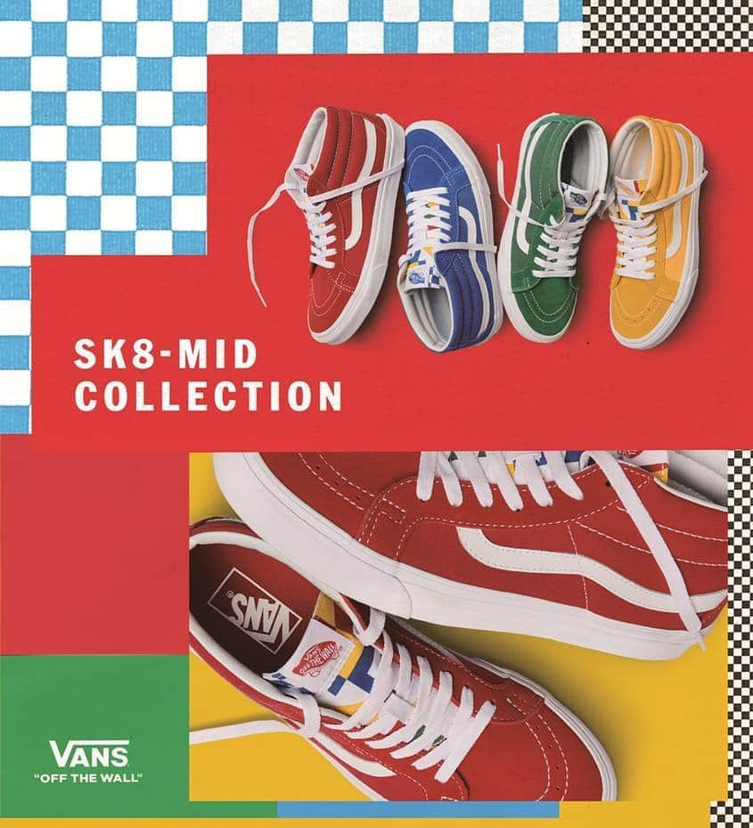 ABC-MART Grand Stageさんのインスタグラム写真 - (ABC-MART Grand StageInstagram)「<NEW IN>  VANS  VN0A391FTOV  SK8-MID REISSUE (B.T)R.RED (B.T)I.BLUE (B.T)S.YELLOW (B.T)V.GREEN ¥8,000  #abcmart#abcマート#abcgs#vans#vansjapan#ヴァンズ#sk8mid」2月14日 19時34分 - abcmart_grandstage