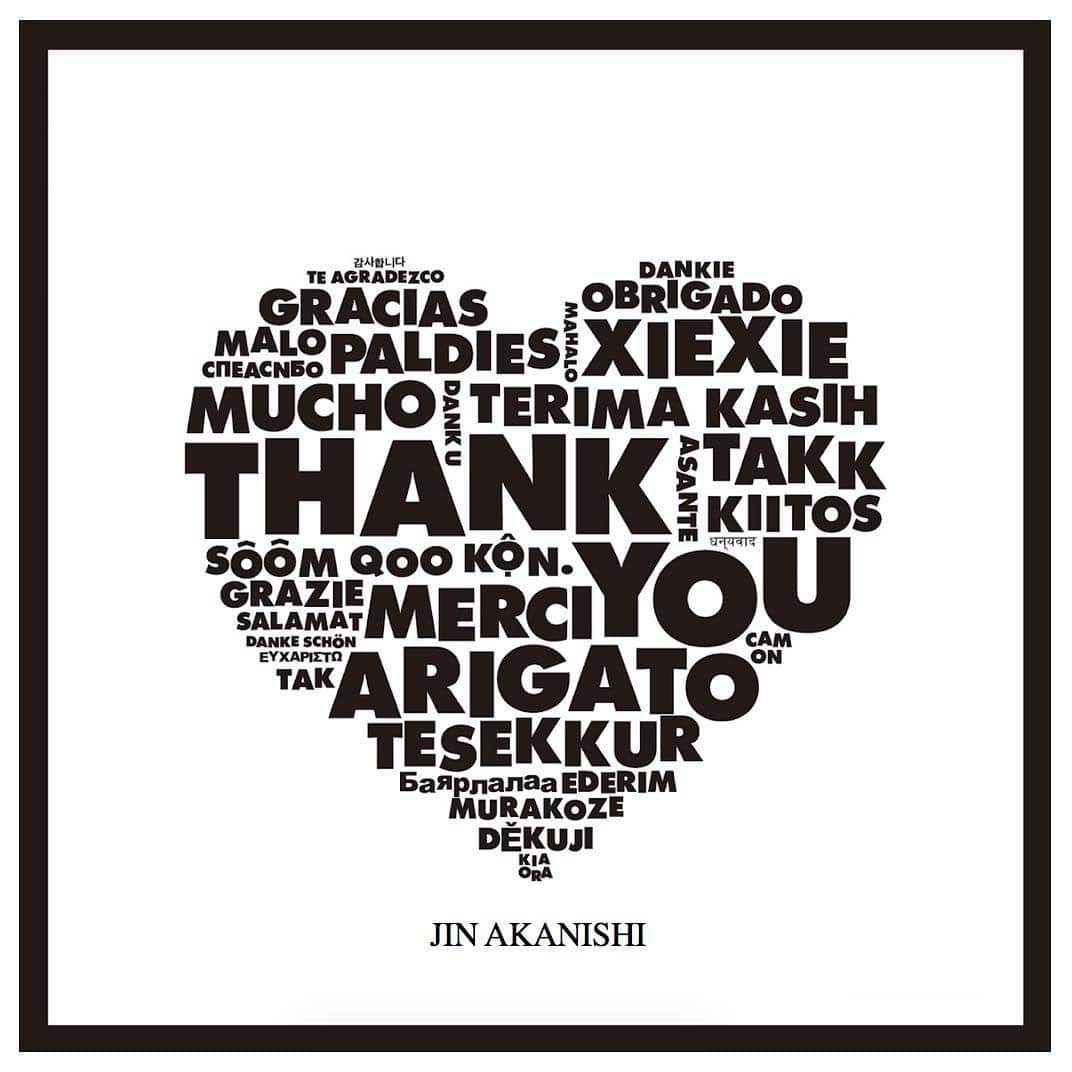 のインスタグラム：「Happy Valentine!! #ValentinesDay #THANKYOU #JINAKANISHI」