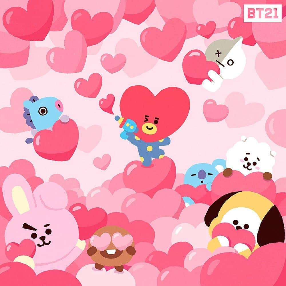 BT21 Stars of tomorrow, UNIVERSTAR!さんのインスタグラム写真 - (BT21 Stars of tomorrow, UNIVERSTAR!Instagram)「Love is all around us 💝  #Love from #TATA #ValentinesDay #BT21」2月14日 17時59分 - bt21_official