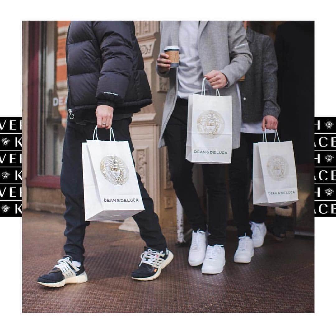 DEAN & DELUCAのインスタグラム：「We’ve loved partnering with Kith during Spring Fashion Week! Stop by our New York locations until Friday for a limited edition @kith x @versace x Dean & DeLuca shopping bag.」