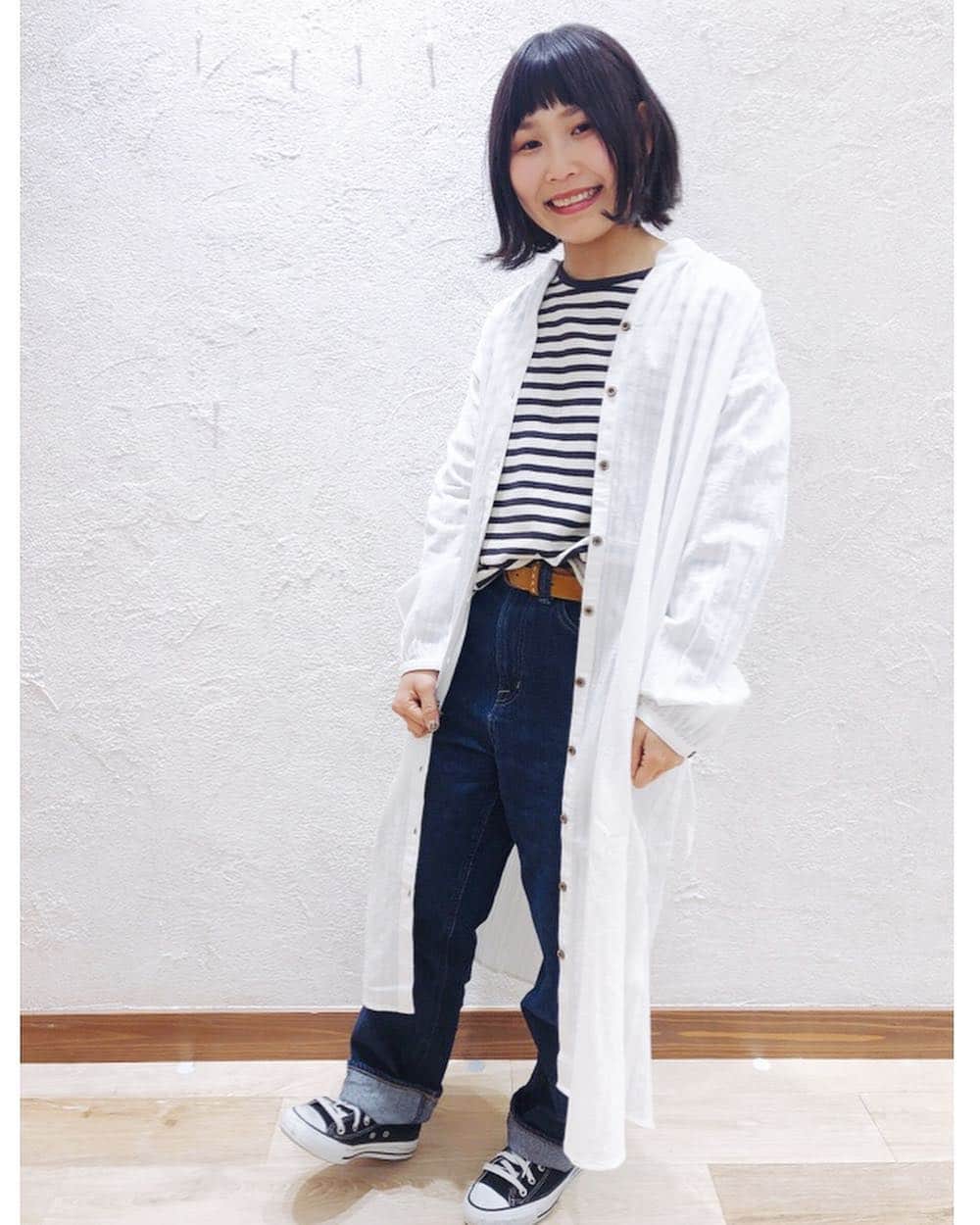 Heart Market ハートマーケット さんのインスタグラム写真 Heart Market ハートマーケット Instagram Staff Snap おすすめ新作 前あきスタンドシャツワンピース Gl 3 500 税 スタッフ試着