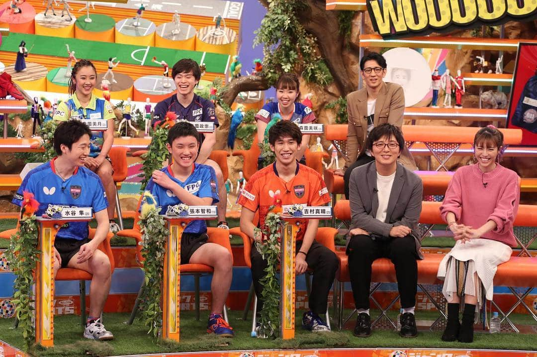 フジテレビ「ジャンクSPORTS」さんのインスタグラム写真 - (フジテレビ「ジャンクSPORTS」Instagram)「明日よる７時からは「ジャンクSPORTS」 今話題の卓球選手が大集合！ スーパー中学生、張本智和の知られざる素顔や メダリストを育てたスパルタ指導！ そして、卓球界の珍プレー好プレーを大公開！ さらに、卓球３on３の真剣勝負にスタジオ大興奮！ お楽しみに！  #ジャンクSPORTS #ジャンク #卓球SP #水谷隼 #張本智和 #吉村真晴 #森薗美咲 #森薗政崇 #森薗美月 #柴田英嗣 #土屋礼央 #若槻千夏 #Tリーグ #東京オリンピック」2月16日 23時32分 - junksports_8ch_fujitv