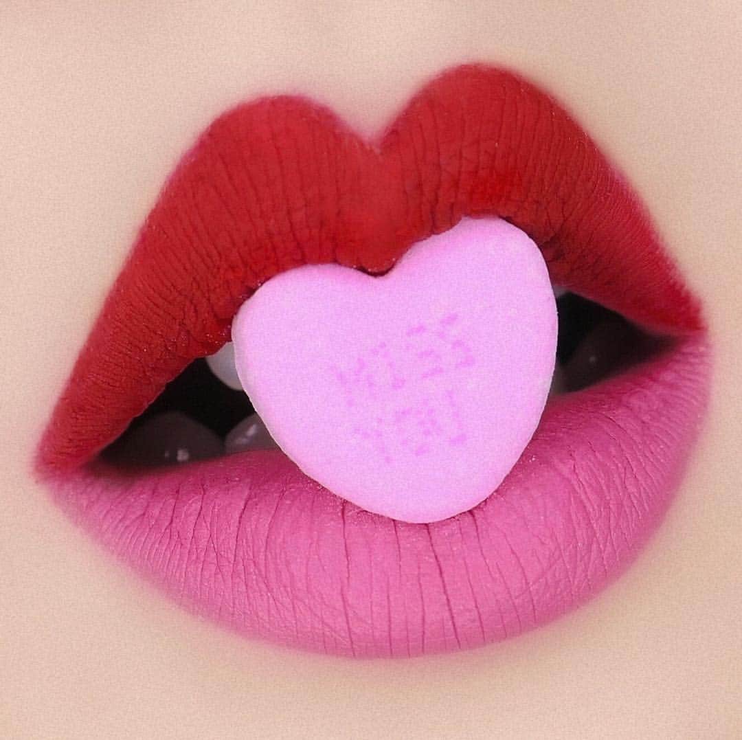 RinRinさんのインスタグラム写真 - (RinRinInstagram)「Making use of my leftover Valentine’s Day candies~🍭 What did you guys for Valentine’s Day?  I went to a makeup masterclass and hung out with friends afterwards (saved in stories!)💋 . . Used @sugarpill Nurse❤️ and Barbara 💖 (#sugarpill x #trixiemattel #ohhoney collab) liquid lip colors . . I’m still practicing my lip art skills thanks to @sayaka_xx ‘s lip art lesson last year~ I’m always amazed at her lip art😍💕💋 . . . #rinrindoll #rinrinlipart #lipart #valentinesday #valentinesdaymakeup #vdaymakeup #vday #リップアート #リップ #バレンタイン #バレンタインデー #conversationhearts #candyheart #キャンディ」2月17日 4時05分 - rinrindoll
