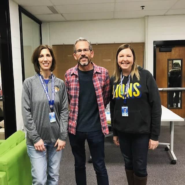 リック・ヤンシーのインスタグラム：「It was so wonderful to meet the amazing faculty and incredibly bright students of Gahanna Lincoln High School. You were a great group to talk with. Thank you so much for having me, it was an absolute pleasure!」