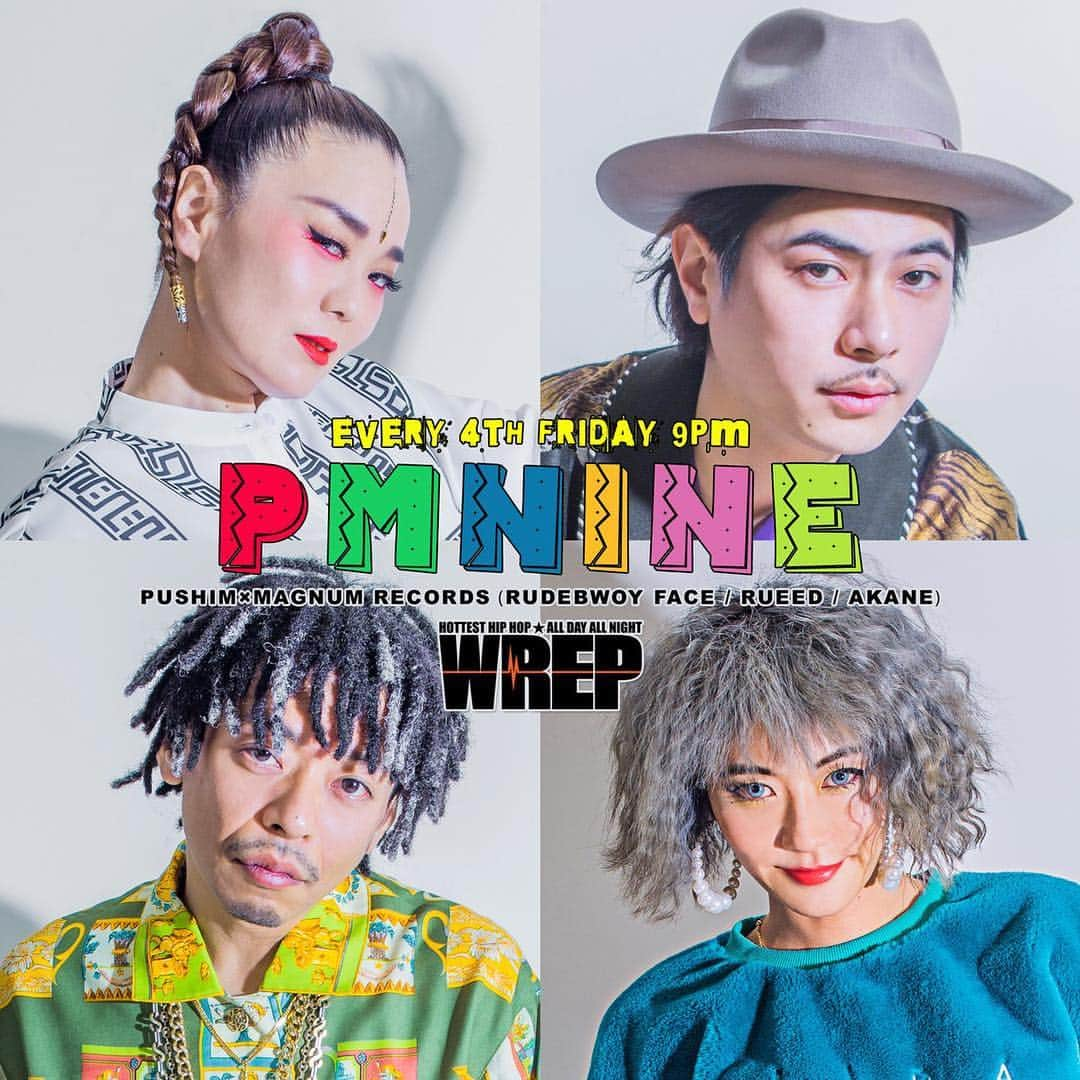 PUSHIMさんのインスタグラム写真 - (PUSHIMInstagram)「WREP RADIO “PMNINE” @wrepradio  毎月第4金曜日 夜9時〜 every 4th friday pm9 渋谷のスタジオからお届けするMAGNUM RECORDSとPUSHIMのRADIO PROGRAM 今日だよ！9時だよ！ 今夜は今月releaseされたAKANEの待望のNEW ALBUM《AKANEAMG》特集‼︎ なに話そ⁈ You must check it!! #WREP #RADIO #PUSHIM #MAGNUMRECORDS . . #Repost @akaneamg ・・・ 4th AL #AkaneAMG is OUT🛸. . DL, Store Info . . ↓↓↓. AkaneAMG.Com (Link in my Bio📱). . . . [ Track List ] 01. Make Up. 02. Mi Body Good. 03. 2Faces. 04. 2040 feat. 5lack. 05. So Complicated. 06. Slow Wine. 07. AKAME 19’. 08. Bed Room feat. RudeBwoy Face. 09. Dancehall Winner. 10. Rude Gyal. 11. PAPA. 12. COMAGAIN with Pushim, RudeBwoy Face, Rueed. . . #MakeUp #MiBodyGood #2Faces #2040 feat #5lack  #SoComplicated #SlowWine #AKAME19 #BedRoom #RudeGyal #DancehallWinner #PAPA #Comagain #Akane #RudebwoyFace #Rueed feat #Pushim #AllCompleted . #DigitalはBlue #CDはPink #CDにはWhiteステッカーが付くョ #EveryBodyCheckItOut #20190116」1月25日 13時46分 - shinoyama_pushim