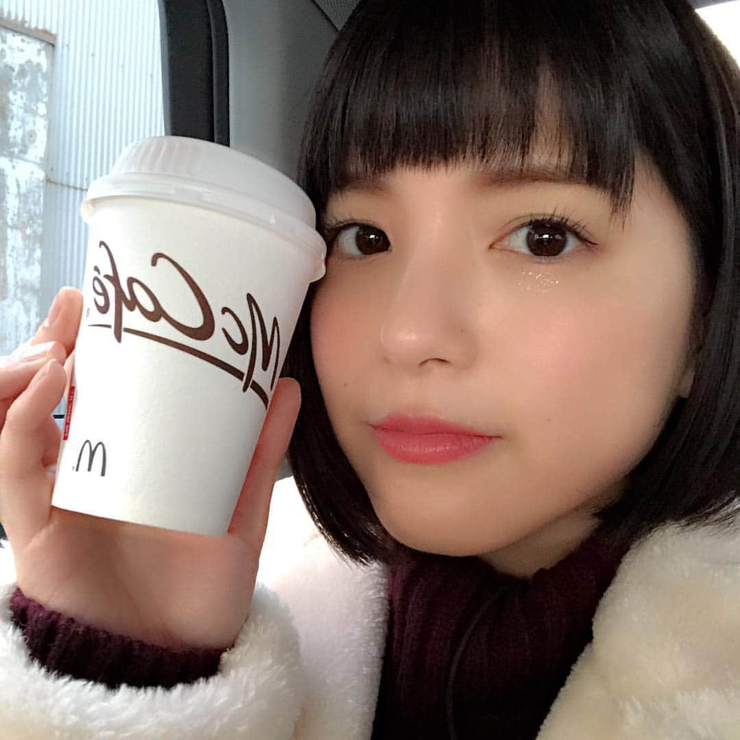 川島海荷さんのインスタグラム写真 - (川島海荷Instagram)「美味しい❤︎☕️ マクドナルドの珈琲、お試しください〜！！」1月25日 11時33分 - umika_kawashima