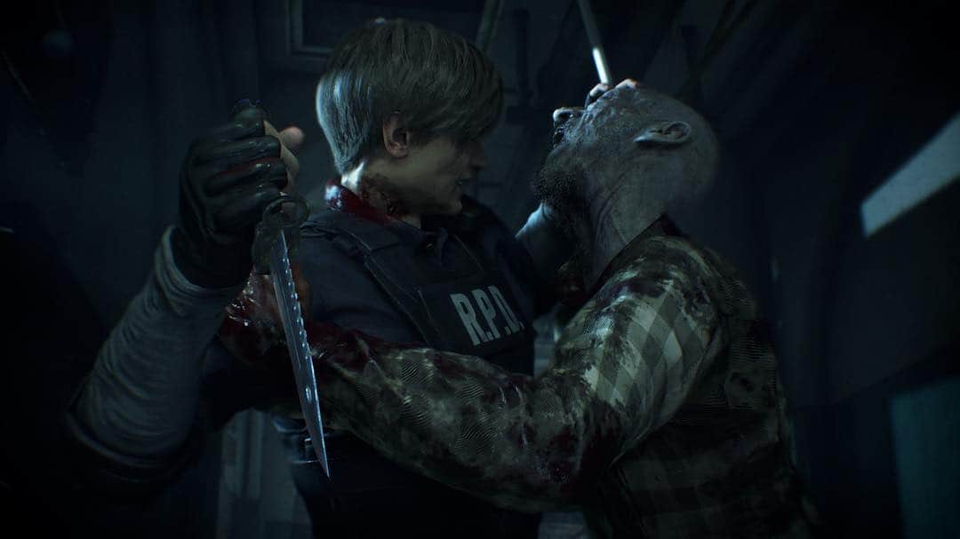 Resident Evilのインスタグラム：「The survival horror classic returns to your favorite console – Resident Evil 2 is out now! Pick up a copy today, and discover how Raccoon City and its undead residents have been rebuilt from the ground up.」