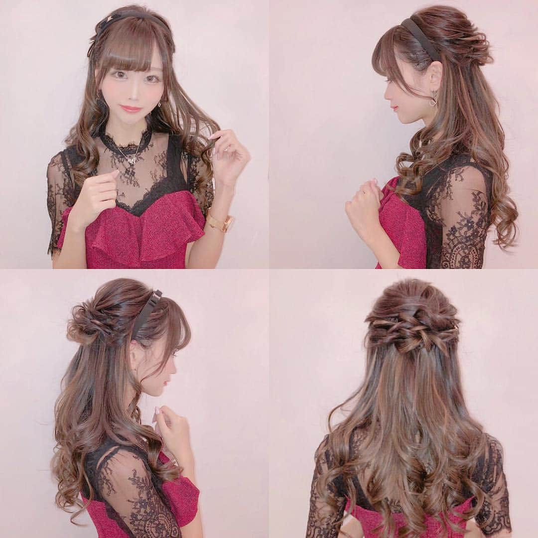 さきぼんさんのインスタグラム写真 さきぼんinstagram 家で眠ってたferragamoのカチューシャどうしてもつけたくてカチューシャヘアセットをしてもらったよ Astonish Salon Astonish アストニッシュ 歌舞伎町 ヘアセット ヘアアレンジ カチューシャ