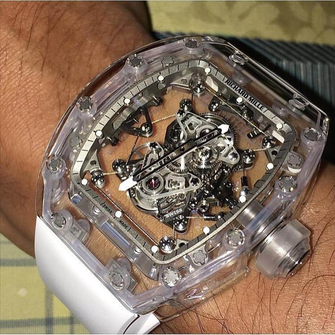 Daily Watchさんのインスタグラム写真 - (Daily WatchInstagram)「Approx $2,000,000 for this rare Richard Mille RM056-02 in Sapphire. Incredible piece! Photo submitted by an anonymous follower of @whatchs #RichardMille」1月26日 23時00分 - dailywatch