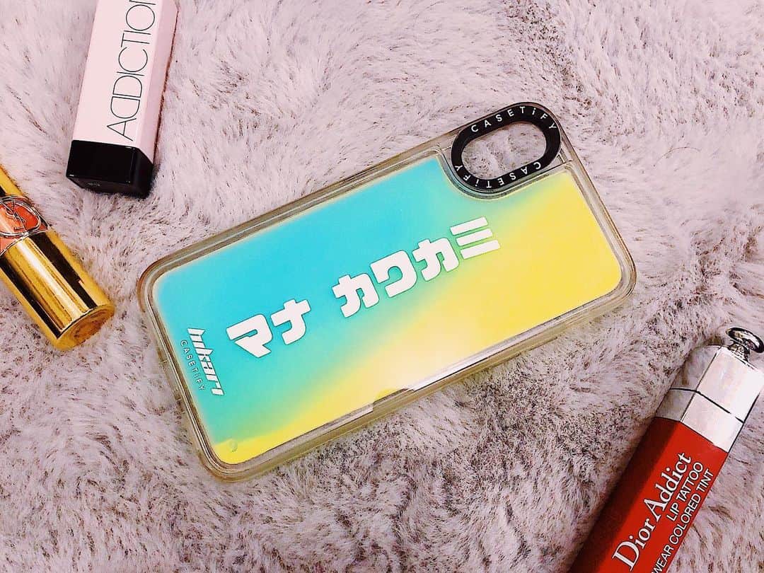 のインスタグラム：「. これ、やっぱりカタカナの名前にインパクトあるみたいで 友達だけじゃなく ショッピング中に店員さんからや お仕事中に現場の人たちからとか とにかくみんなに「何これ！？私も欲しい！」 って言われちゃうから嬉しくて載せちゃう。🙈💕 . @casetify_jp さんありがとうございます😚 . #casetify #川上愛」