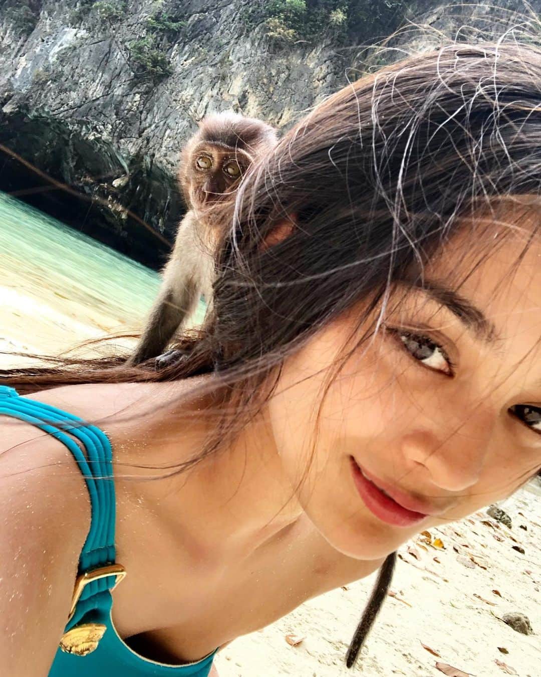 遊海 Yuumiさんのインスタグラム写真 - (遊海 YuumiInstagram)「Pick a boo 🐒 @tourismthailand #phiphiisland #amazingthailand #monkey #love #happy #life #yuumitravel #lifestyle #peace #escape #animal #monkeylove #thailand」1月26日 23時44分 - yuumi_kato