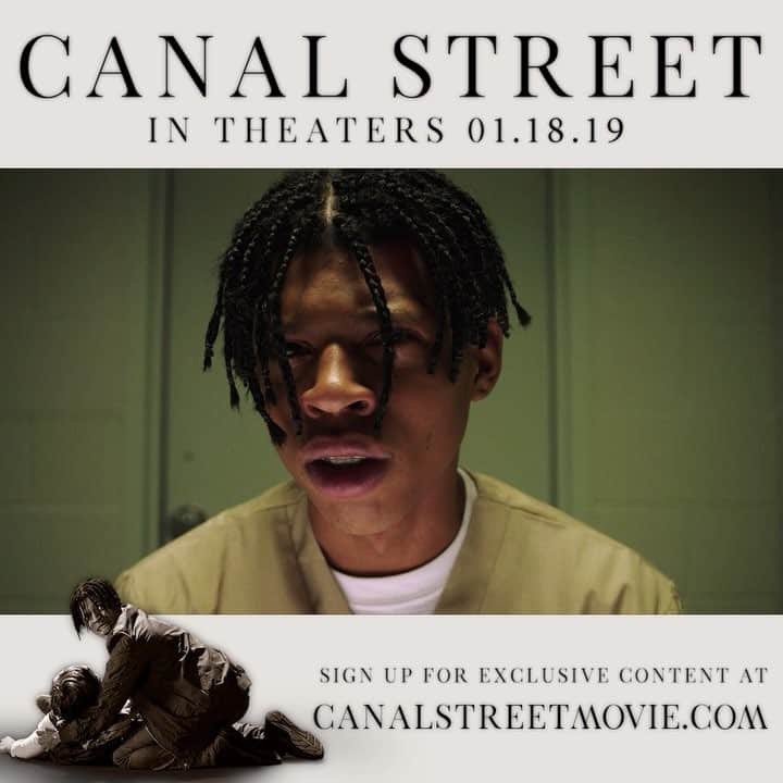 ブライシャー・Y・グレーのインスタグラム：「In Theaters Now! 🍿 #CanalStreetMovie」