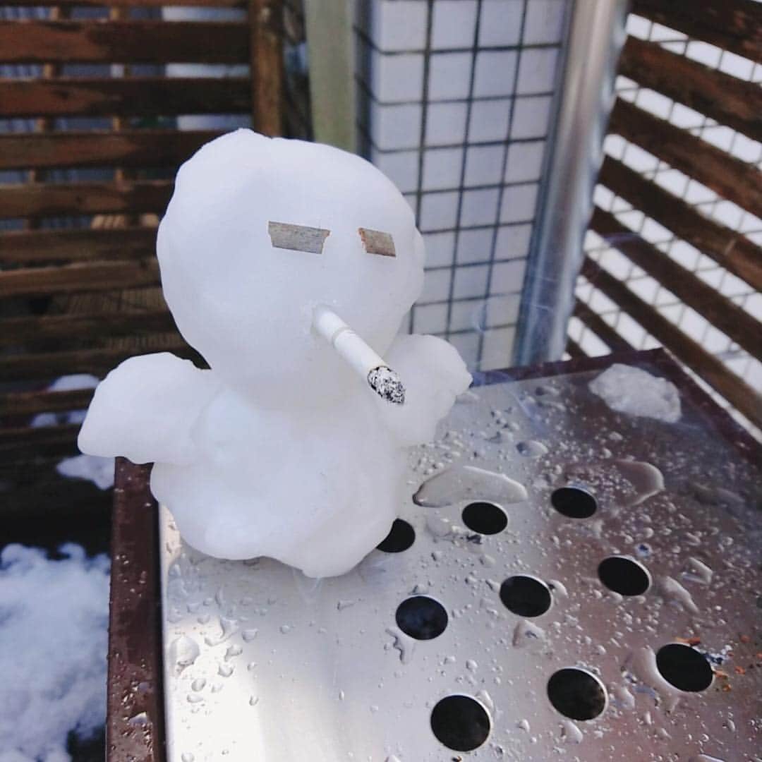 潮圭太のインスタグラム：「安佐動物公園。 #雪だるま #試作品 #完成品 #バキ#ドイルポーズ」