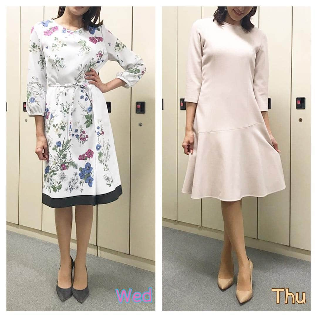 永島優美さんのインスタグラム写真 - (永島優美Instagram)「* 👗Weekly Coordinate（1/20-）👠 * 先週は珍しく花柄のワンピースを着ました💐 早くも衣装は少しずつ春物です♪ * 1月もあと少し❄︎ 明日からまた1週間頑張りましょうね〜😌✨ - - - - - - - - - - - - - - - - - - - - - - - 👗#weeklyコーデ （Mon＆Tue ▶︎ Wed＆Thu ▶︎ Fri＆Sun） #coordinate #めざましテレビ #ジャンクスポーツ  #久しぶりにスリッパ姿すみません👣」1月27日 15時13分 - yuumi_nagashima