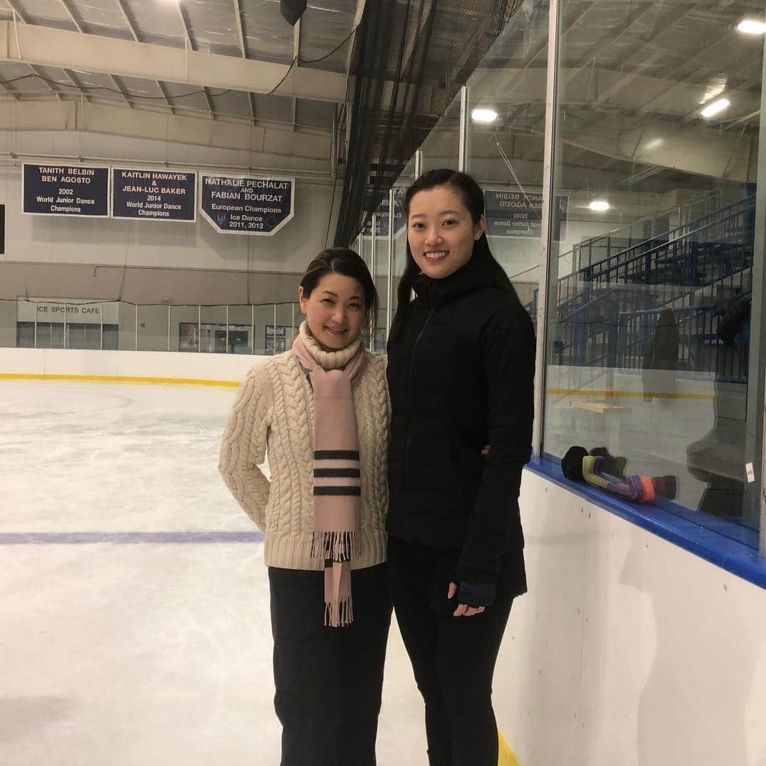 趙子センのインスタグラム：「Thank you ～Yuka⛸⛸⛸再见～底特律💖」