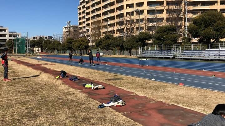 橋岡優輝のインスタグラム：「難しいね。  #走幅跳 #いつかの #longjump #おっとっと」