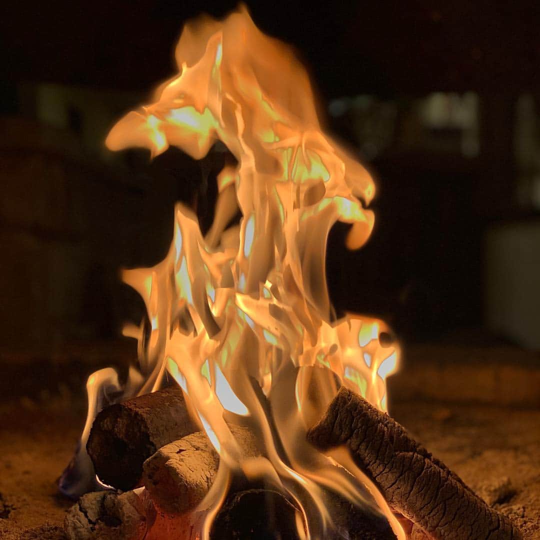 菊池一仁のインスタグラム：「いい炎🔥」