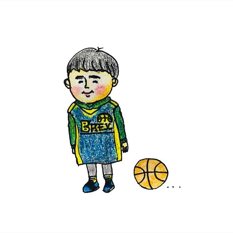 長沢裕のインスタグラム：「きゅんとする、 小さな子の ビブスの丈感。 #bリーグ観戦 #応援 #ぱっつん前髪#ほっぺた」