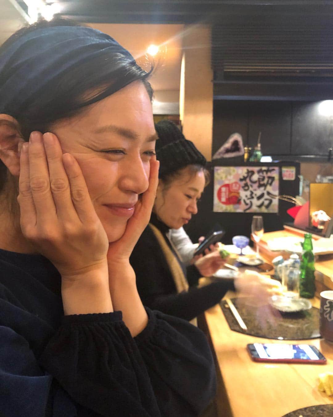 加藤紀子のインスタグラム：「お誕生日ありがとう🎂  #岐阜初寿司一宮東分店」