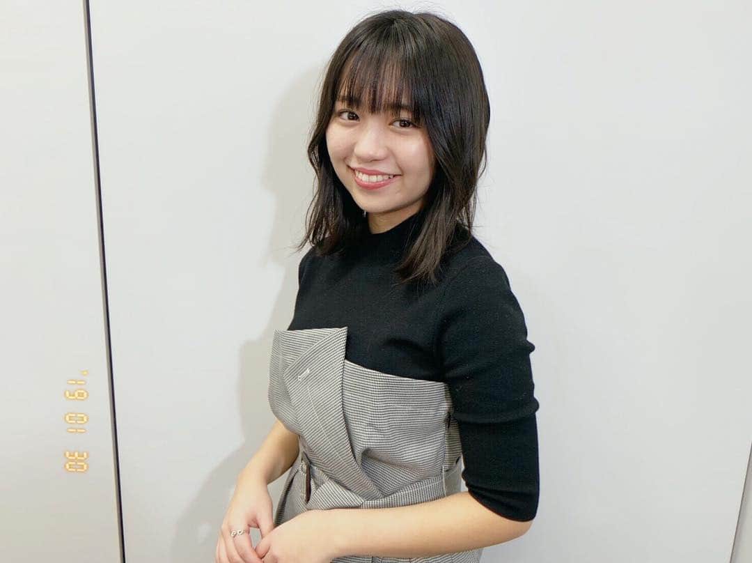 大原優乃さんのインスタグラム写真 - (大原優乃Instagram)「取材日でした☺︎ りぃさんもインスタに 書いてくださってましたが 会社でバッタリ会えたのです、、♡ いつでもほくほく温かい方。 #あっ川栄さんのことです #写真はお気に入りの私服ワンピさん」1月30日 19時53分 - yuno_ohara