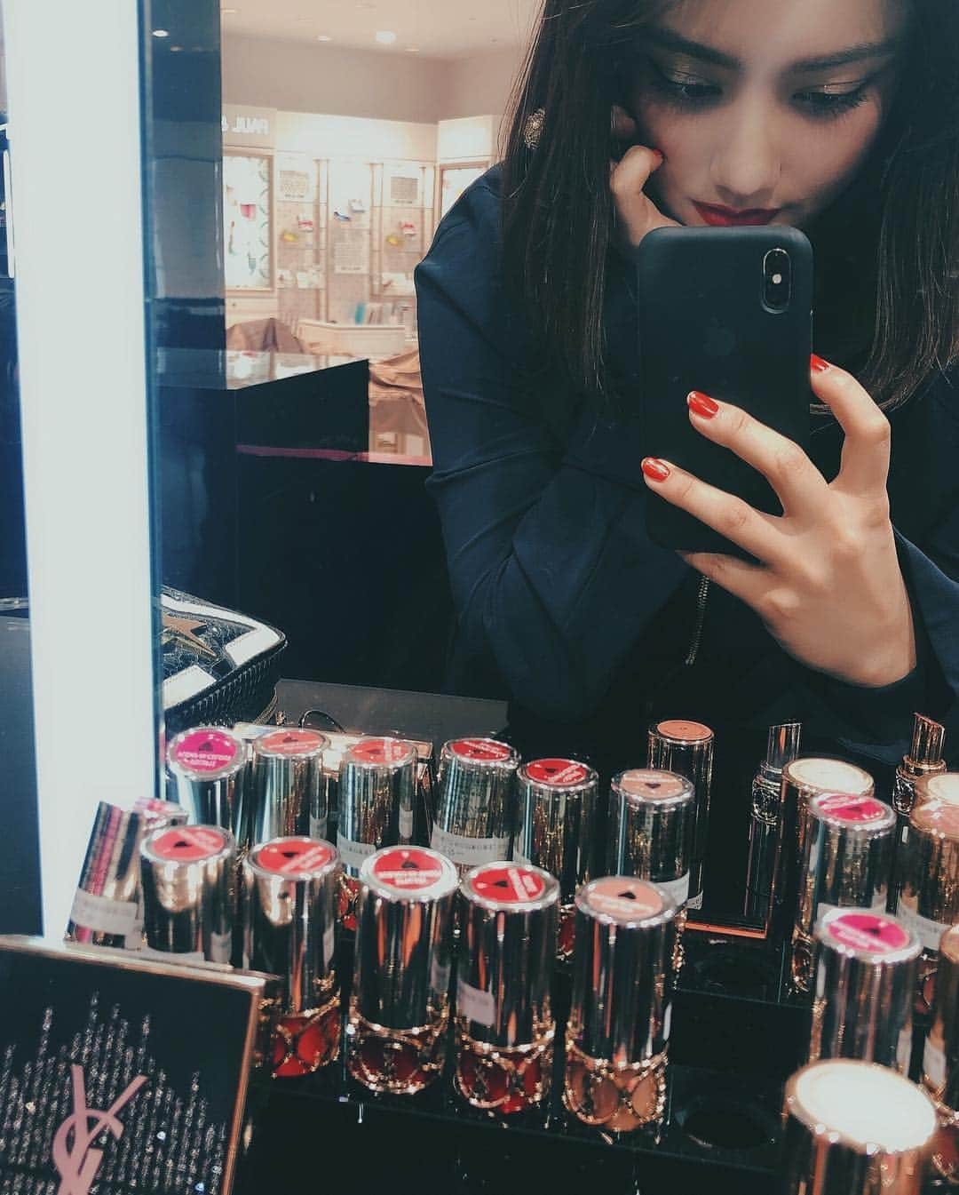 谷まりあさんのインスタグラム写真 - (谷まりあInstagram)「@yslbeauty 🖤」1月31日 19時31分 - mariaaaa728