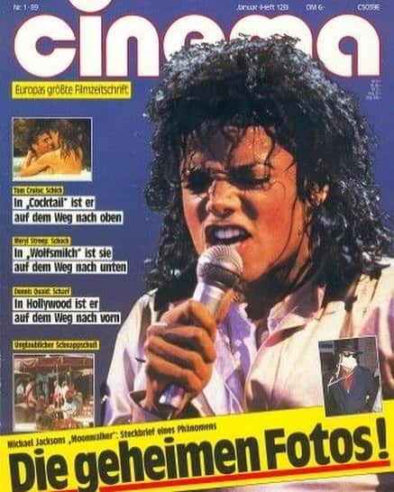 マイケル・ジャクソンさんのインスタグラム写真 - (マイケル・ジャクソンInstagram)「#TBT: Cinema Magazine in Germany promised behind-the-scenes photos from “Moonwalker” in this January, 1989 issue featuring Michael on the cover.」2月1日 2時40分 - michaeljackson