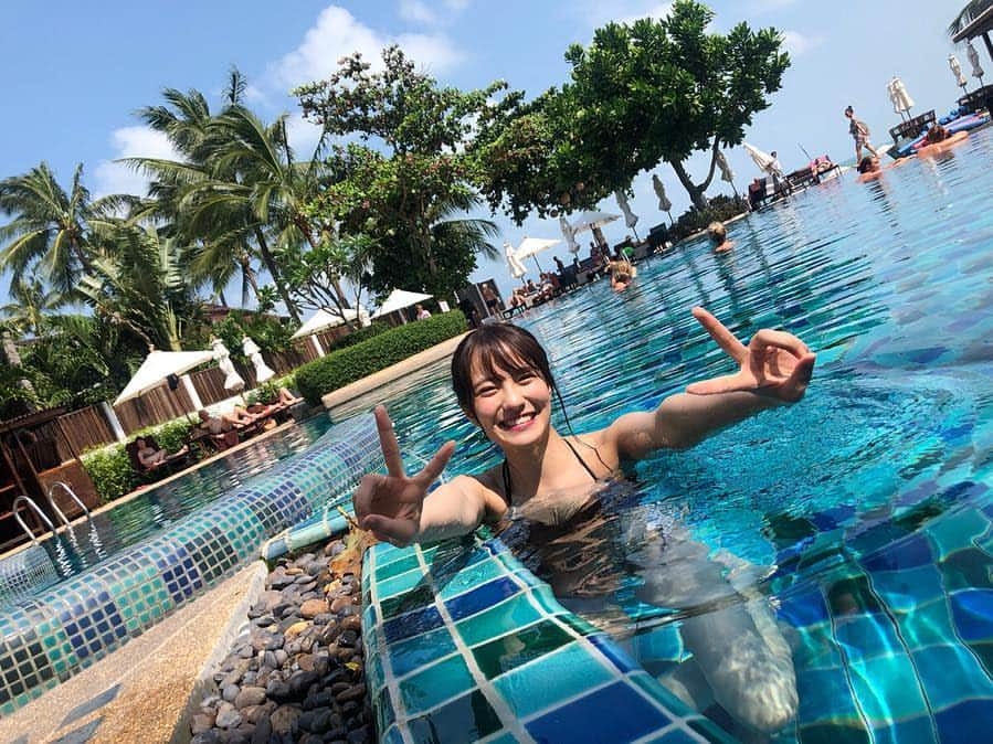 小嶋花梨さんのインスタグラム写真 - (小嶋花梨Instagram)「あああああ寒すぎる、、、サムイ島が恋しい🥺💗﻿ ﻿ ﻿ ﻿ ﻿ ﻿ 先日 #ガールズペディア さんの撮影で #サムイ島 に行ってきました🇹🇭﻿ ﻿ 素敵な場所で楽しく撮影させていただきました！﻿ ﻿ ﻿ 発売お楽しみに、、👙🖤﻿ ﻿ ﻿ ﻿ ﻿ #タイ #バンコク #samui」2月1日 13時41分 - nmb_kojima_48