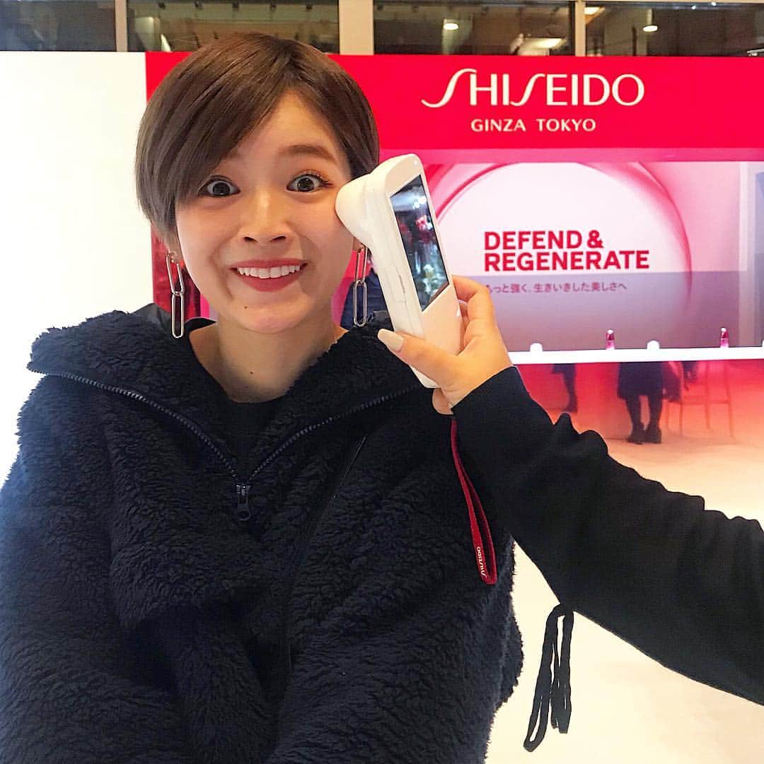 富久美玲のインスタグラム：「_ . SHISEIDO D&R Beauty House プレビューイベントに行ってきました💐 . 「DEFEND（守り抜く）」と 「REGENERATE（引き出す）」に 着目した新スキンケア商品＼(^o^)／ . 肌診断が出来て私はDEFEND(守り抜く) を重点にしなきゃいけない事が発覚👀 今の季節は乾燥が目立ってしまうので 守り抜かなければ！！！（笑） . #shiseidoginzatokyo#DandR」