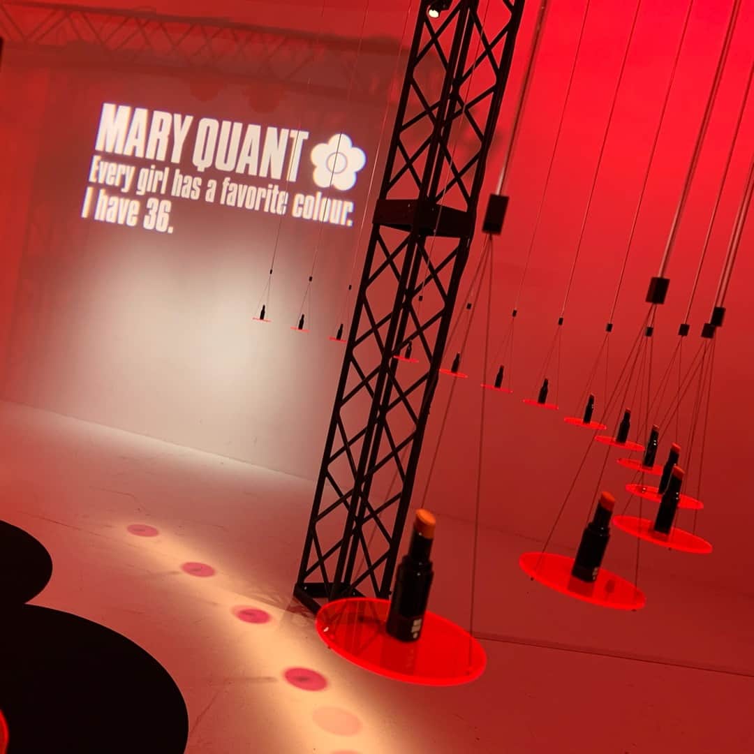 茂木忍のインスタグラム：「MARY QUANT NEW LIPSTICK PARTY に行かせていただきました💄 . カラーが36色もあってすっごく可愛かった…！ . #maryquant」