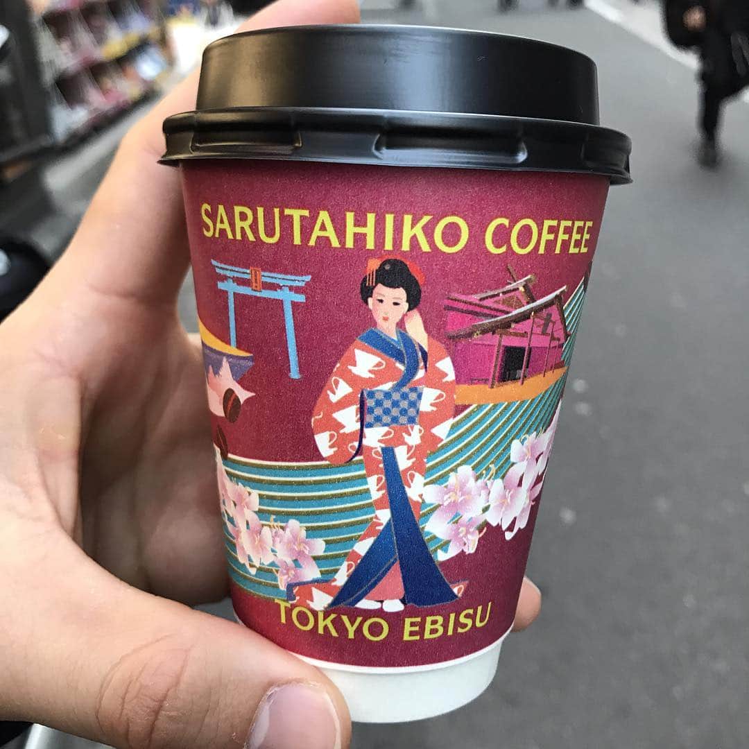 レンティング陽のインスタグラム：「味はもちろん、デザインも好き。 #猿田彦珈琲 #coffee」
