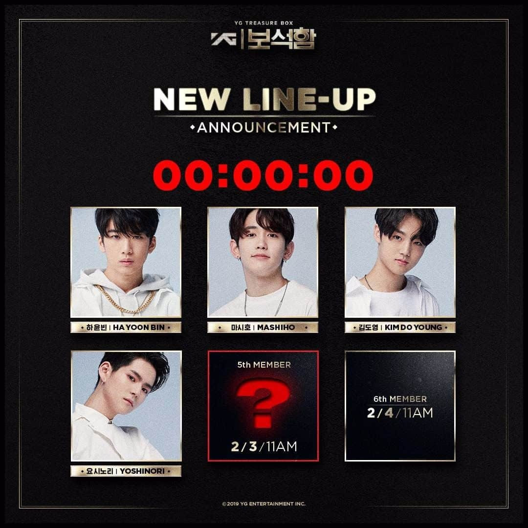 YGのインスタグラム：「NEW LINEUP MEMBER #5 COUNTER originally posted by yg-life.com ⠀⠀⠀⠀⠀⠀⠀⠀⠀⠀⠀⠀⠀⠀⠀⠀⠀ ✨ 2019.02.03 11AM kst ⠀⠀⠀⠀⠀⠀⠀⠀⠀⠀⠀⠀⠀⠀⠀⠀⠀ #YG보석함 #YG_TREASURE_BOX #보석함 #NEW_LINEUP #5TH_MEMBER #COMINGSOON #20190203_11AM #YG」