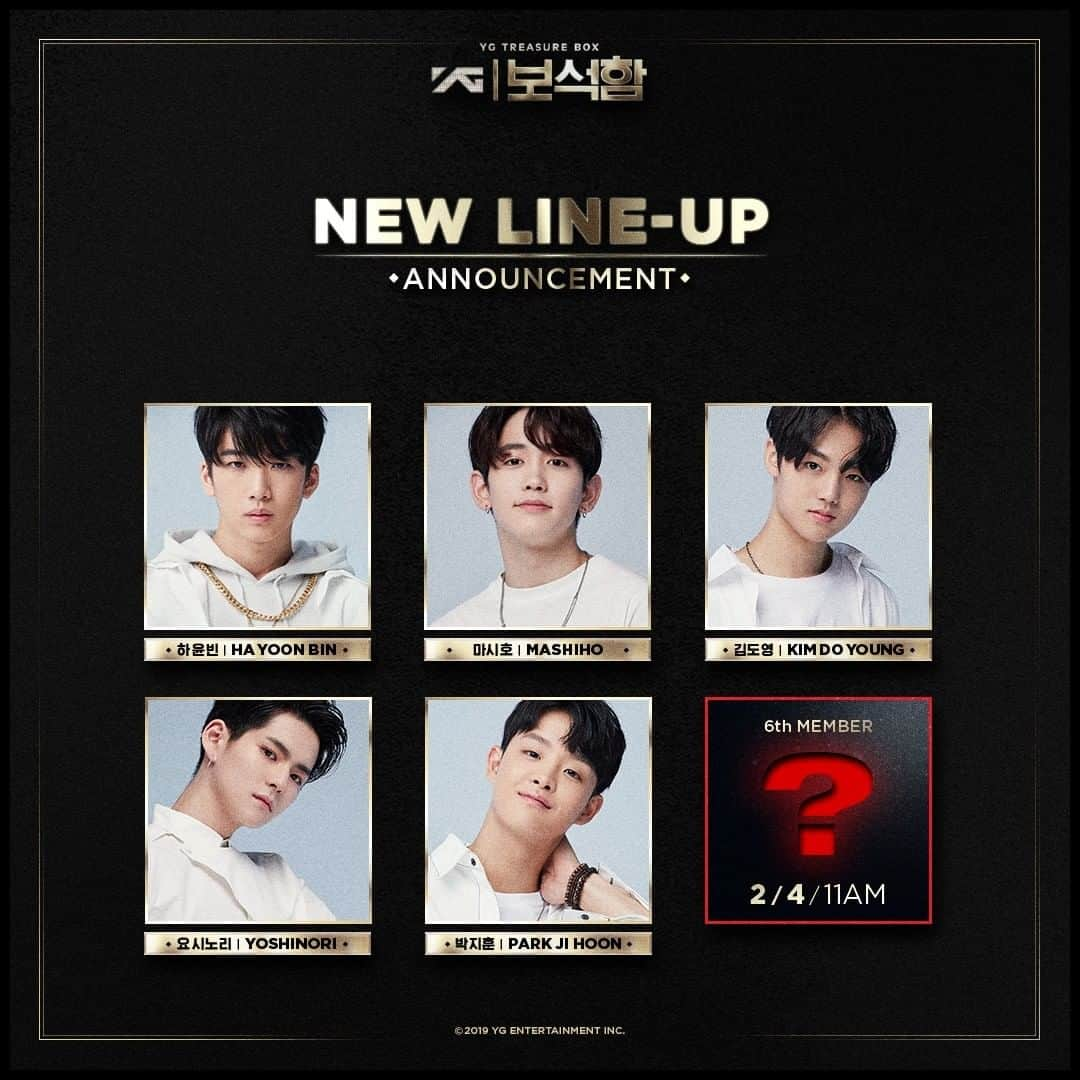 YGさんのインスタグラム写真 - (YGInstagram)「NEW LINEUP MEMBER #6 COMING SOON ⠀⠀⠀⠀⠀⠀⠀⠀⠀⠀⠀⠀⠀⠀⠀⠀⠀ ✨ 2019.02.04 11AM kst ⠀⠀⠀⠀⠀⠀⠀⠀⠀⠀⠀⠀⠀⠀⠀⠀⠀ #YG보석함 #YG_TREASURE_BOX #보석함 #NEW_LINEUP #6TH_MEMBER #COMINGSOON #20190204_11AM #YG」2月3日 11時00分 - yg.treasurebox