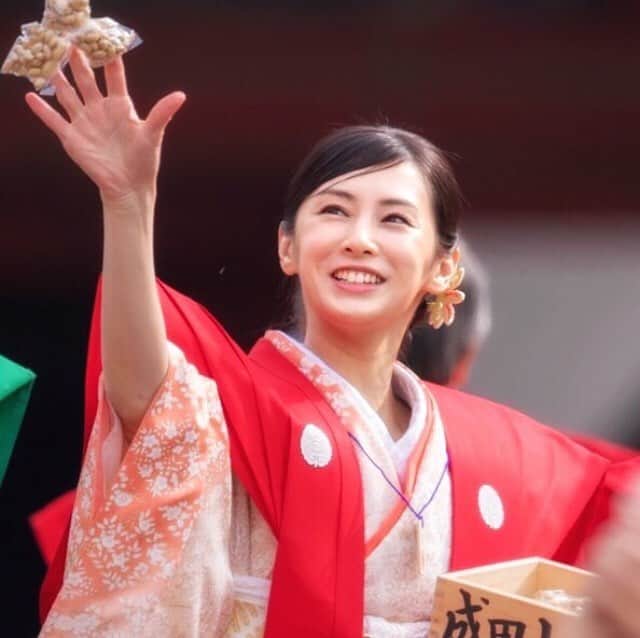 北川景子　ファンアカウントのインスタグラム：「#北川景子 #節分  #豆まき  #成田山  #2018 #lastyear  #keikokitagawa #instagood  #instabeauty  #instalike」