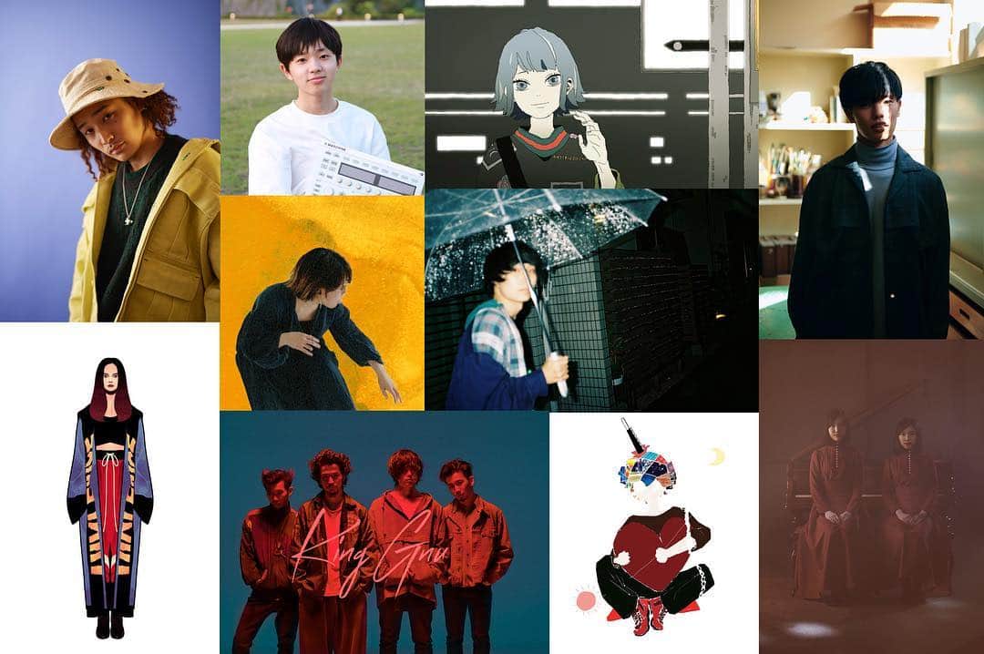 のインスタグラム：「「Early Noise 2019」アーティスト発表！ 今年大きな飛躍が期待される、新進気鋭の国内アーティスト10組を選出。 . EMMA WAHLIN Ghost like girlfriend  Mega Shinnosuke 中村佳穂 Yo-Sea ずっと真夜中でいいのに。 King Gnu  秋山黄色 SASUKE  kitri . Spotifyが今年注目する「Early Noise 2019」アーティスト10組の楽曲を、プレイリストでCHECK！ ▶︎https://spoti.fi/EarlyNoise2019 ———————————————————————— @iamwahlin @doc_glg__ @megashinnosuke @yo_sea7878 @zutomayo @kinggnu.jp @sasukeharaguchi @__kitri  #EMMAWAHLIN #Ghostlikegirlfriend #MegaShinnosuke #中村佳穂 #YoSea #ずっと真夜中でいいのに #kinggnu #秋山黄色 #SASUKE #Kitri #EarlyNoise」