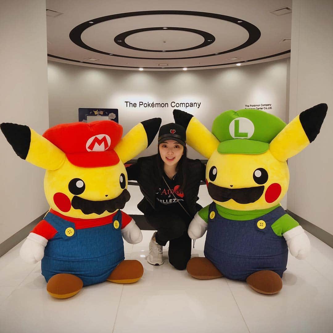 李子君のインスタグラム：「Soooooo Cute！感谢Pokemon总部邀请～开心的一天💕」