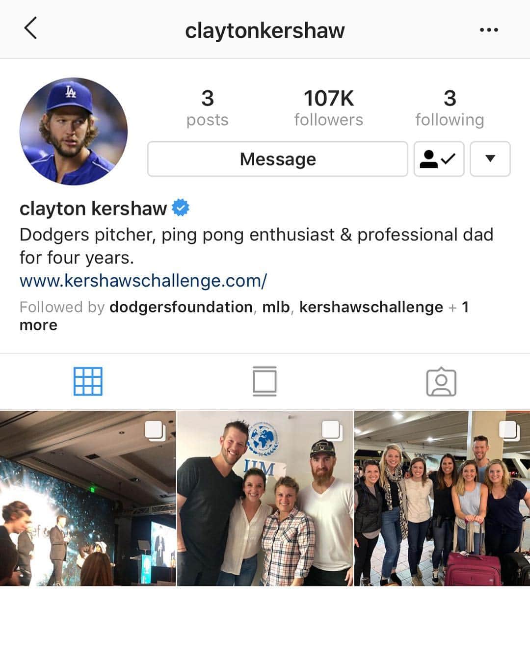 クレイトン・カーショウさんのインスタグラム写真 - (クレイトン・カーショウInstagram)「Be sure to follow Clayton’s real page if you haven’t already! Super excited he finally got an Instagram! #kershaw #dodgers #itfdb #kershgonnakersh #mlb」2月6日 11時06分 - claykershaw22