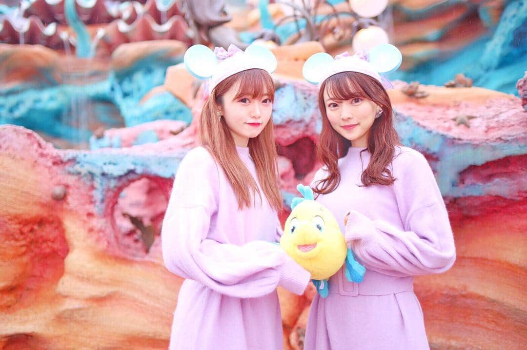 中井りかさんのインスタグラム写真 - (中井りかInstagram)「フランダーはみーずんが貸してくれたあ😊💓 #ariel #disneysea #tokyodisneysea #ディズニーシー #マーメイドラグーン #フランダー #アリエル #イヤーハット」2月6日 19時30分 - rika___n24x