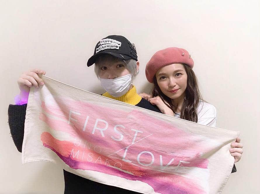 宇野実彩子さんのインスタグラム写真 - (宇野実彩子Instagram)「. #Firstlove セミファイナルありがとう!! NHKホールに立つ日が来るなんて... 今夜の幸せを噛み締めてファイナルに向かいます💝 . そしてソロツアー中の秀太が駆けつけてくれて 最高ハッピーだったよ🤗 秀太ありがとう!!」2月6日 23時29分 - misako_uno_aaa